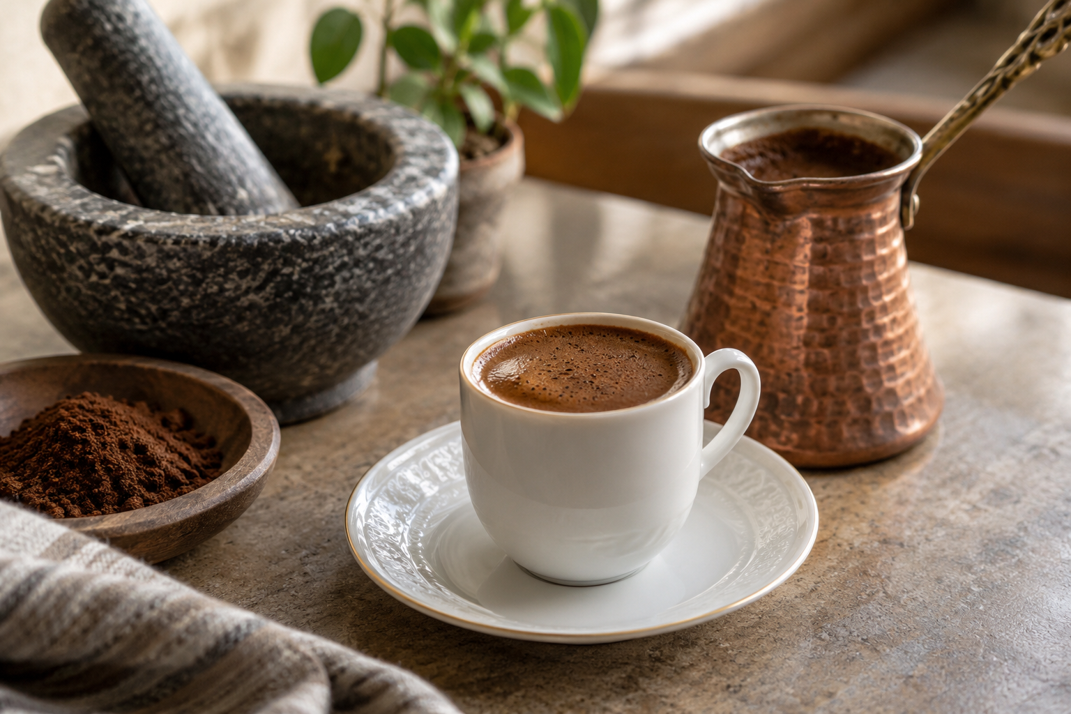 AI-generated facsimile: AI-generated facsimile of an expected appearance. Not an actual prepared serving. Vessel, colour, foam and ingredient appearance can vary; this image does not validate quantities or preparation.
