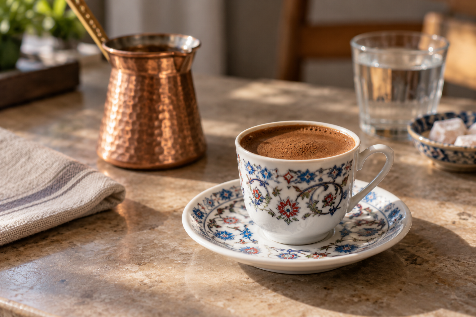 AI-generated facsimile: AI-generated facsimile of an expected appearance. Not an actual prepared serving. Vessel, colour, foam and ingredient appearance can vary; this image does not validate quantities or preparation.